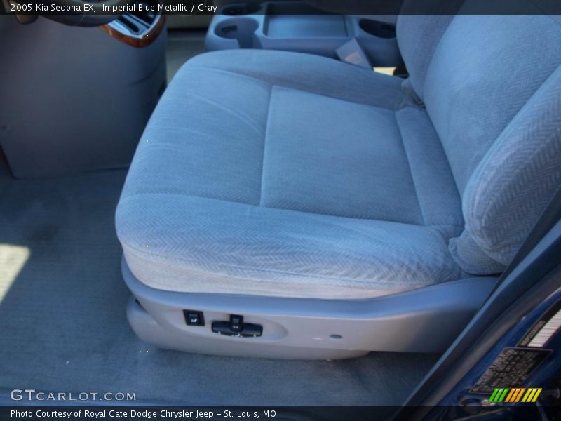 Imperial Blue Metallic / Gray 2005 Kia Sedona EX