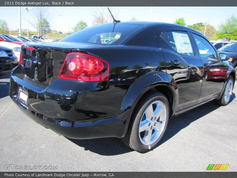 Black / Black 2011 Dodge Avenger Lux