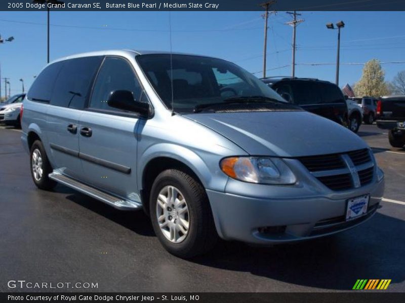Butane Blue Pearl / Medium Slate Gray 2005 Dodge Grand Caravan SE