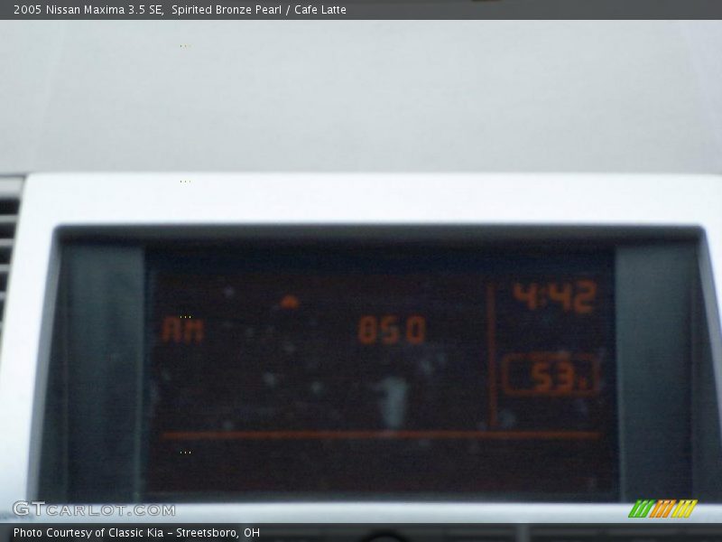 Spirited Bronze Pearl / Cafe Latte 2005 Nissan Maxima 3.5 SE