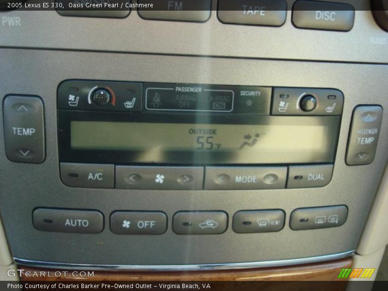Oasis Green Pearl / Cashmere 2005 Lexus ES 330