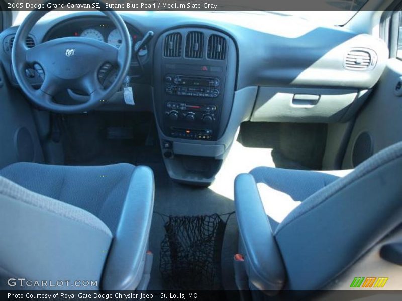 Butane Blue Pearl / Medium Slate Gray 2005 Dodge Grand Caravan SE