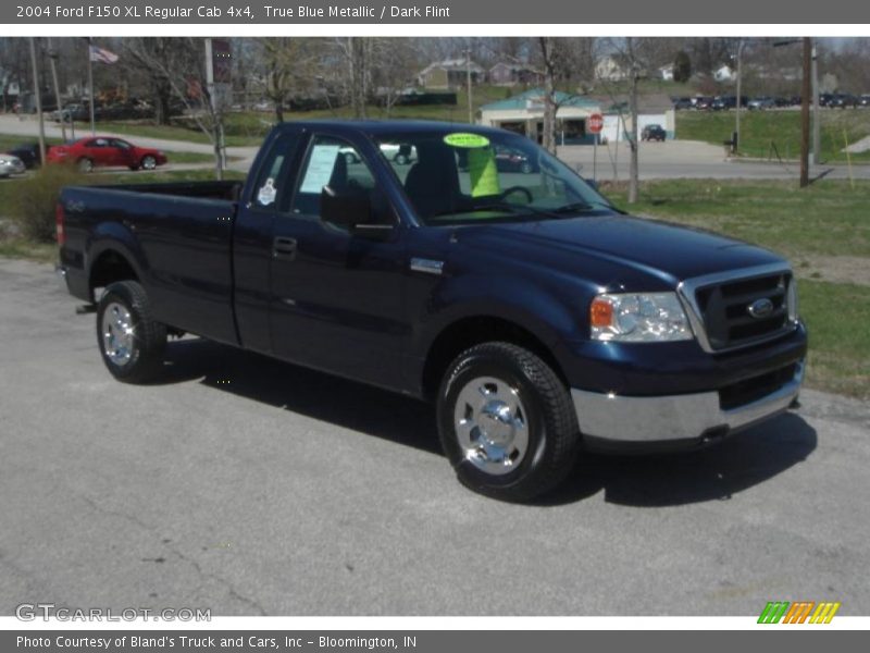 True Blue Metallic / Dark Flint 2004 Ford F150 XL Regular Cab 4x4