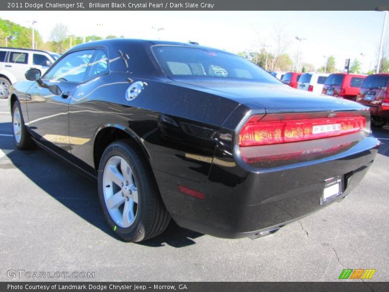 Brilliant Black Crystal Pearl / Dark Slate Gray 2011 Dodge Challenger SE