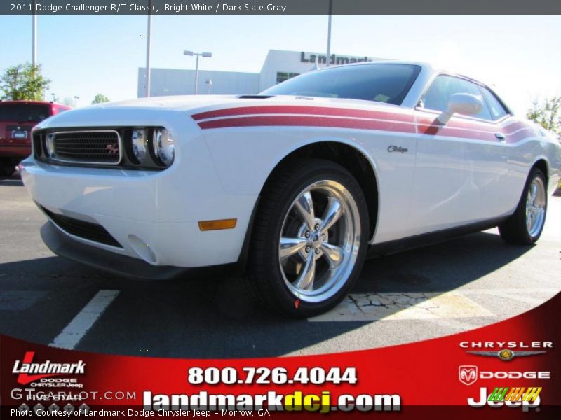 Bright White / Dark Slate Gray 2011 Dodge Challenger R/T Classic