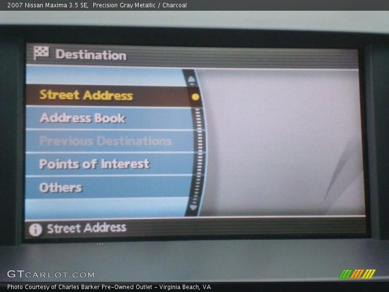 Precision Gray Metallic / Charcoal 2007 Nissan Maxima 3.5 SE