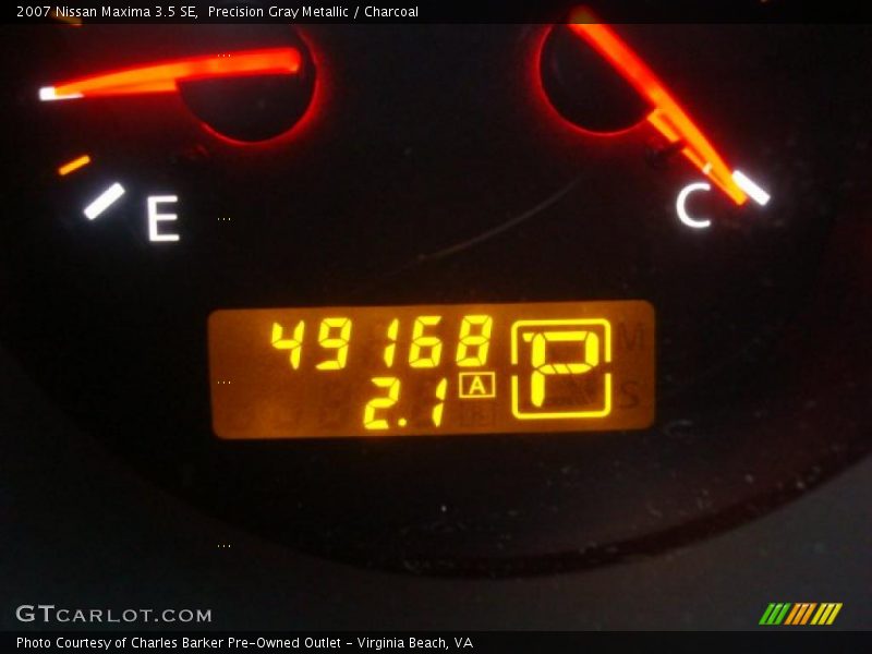 Precision Gray Metallic / Charcoal 2007 Nissan Maxima 3.5 SE