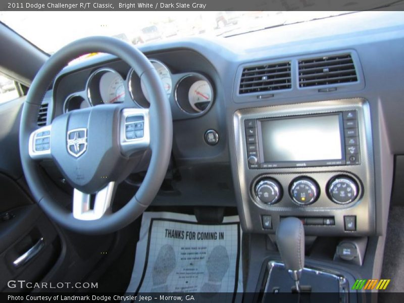 Bright White / Dark Slate Gray 2011 Dodge Challenger R/T Classic