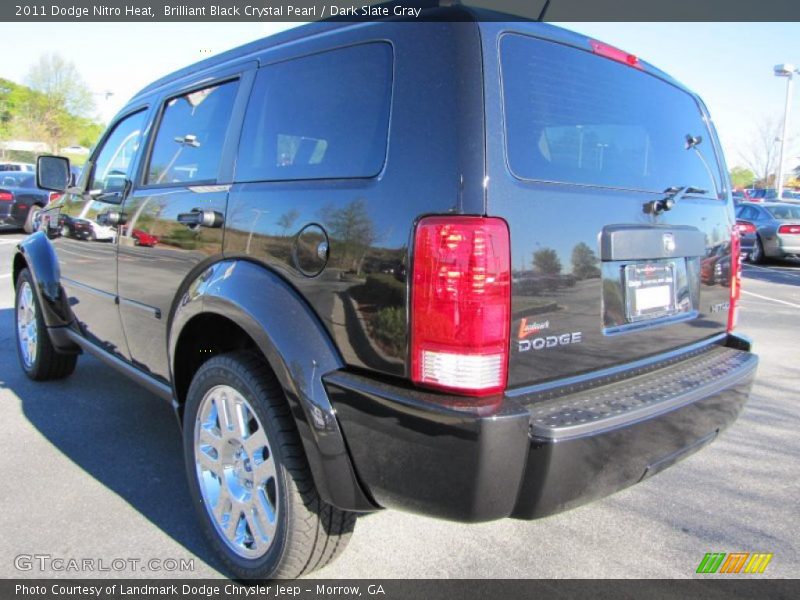 Brilliant Black Crystal Pearl / Dark Slate Gray 2011 Dodge Nitro Heat