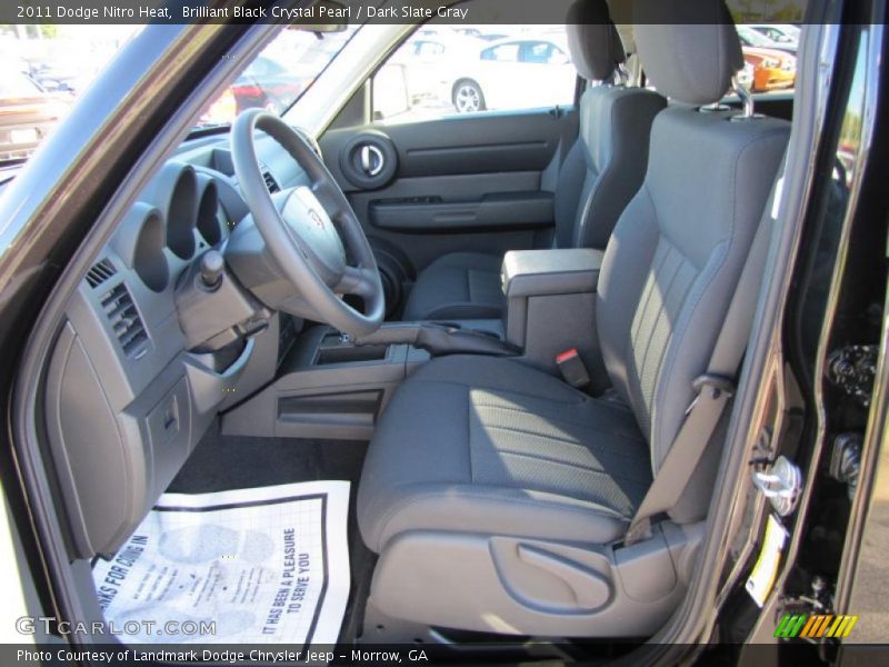 Brilliant Black Crystal Pearl / Dark Slate Gray 2011 Dodge Nitro Heat
