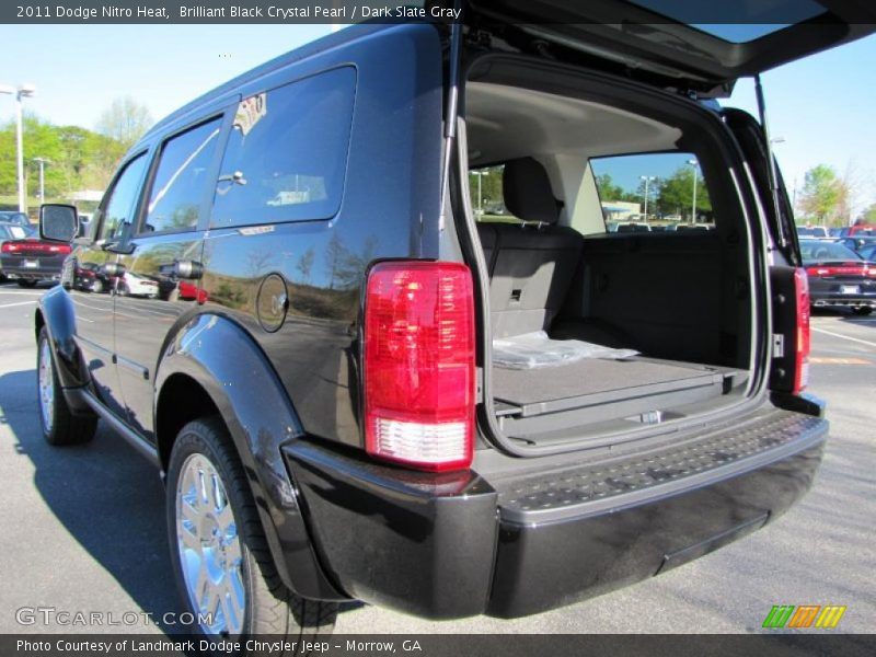 Brilliant Black Crystal Pearl / Dark Slate Gray 2011 Dodge Nitro Heat