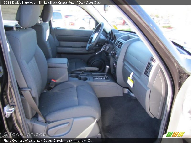 Brilliant Black Crystal Pearl / Dark Slate Gray 2011 Dodge Nitro Heat