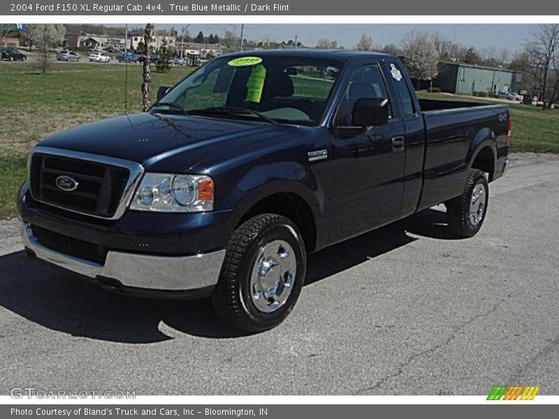 True Blue Metallic / Dark Flint 2004 Ford F150 XL Regular Cab 4x4