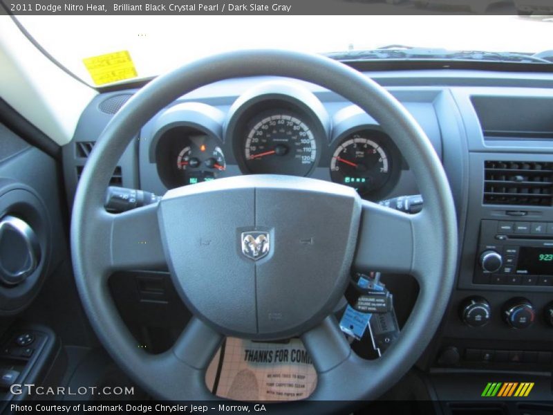Brilliant Black Crystal Pearl / Dark Slate Gray 2011 Dodge Nitro Heat