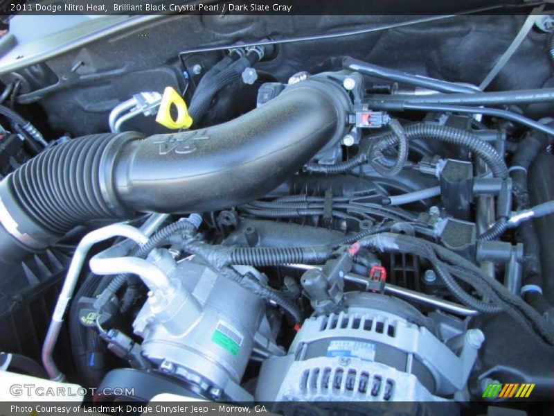 Brilliant Black Crystal Pearl / Dark Slate Gray 2011 Dodge Nitro Heat