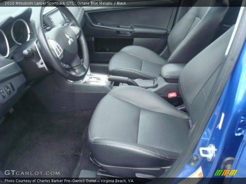 Octane Blue Metallic / Black 2010 Mitsubishi Lancer Sportback GTS