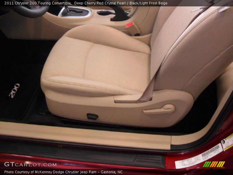  2011 200 Touring Convertible Black/Light Frost Beige Interior