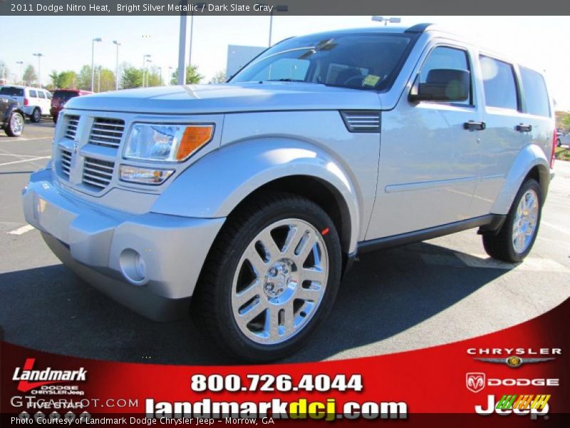 Bright Silver Metallic / Dark Slate Gray 2011 Dodge Nitro Heat