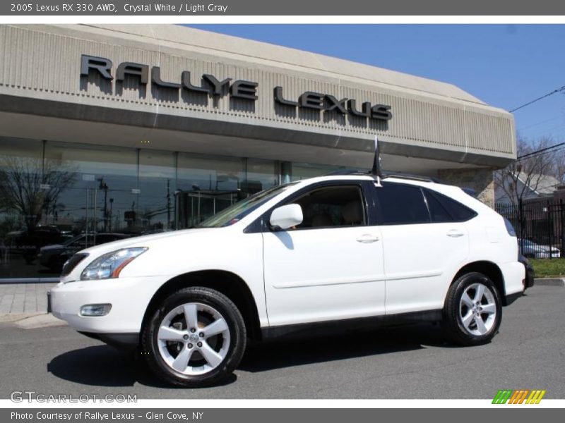 Crystal White / Light Gray 2005 Lexus RX 330 AWD