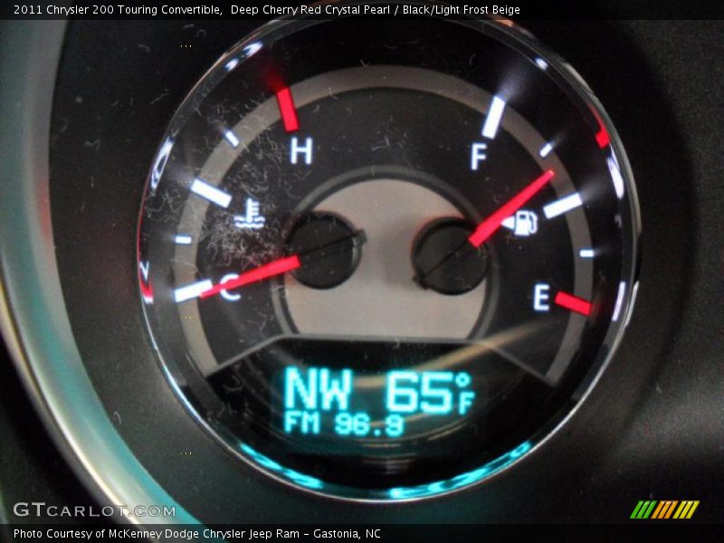 Deep Cherry Red Crystal Pearl / Black/Light Frost Beige 2011 Chrysler 200 Touring Convertible
