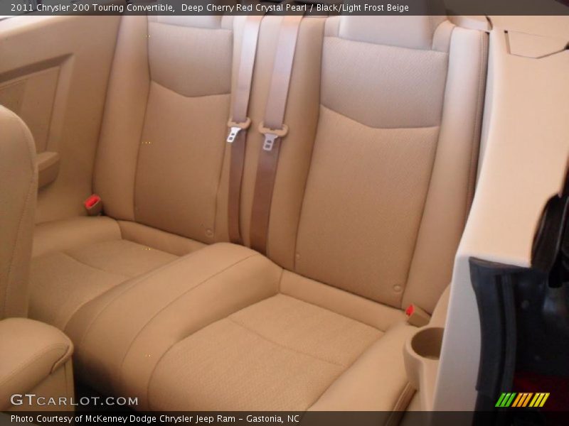  2011 200 Touring Convertible Black/Light Frost Beige Interior