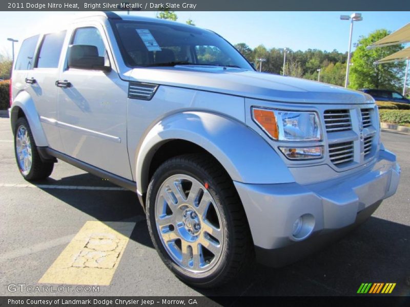 Bright Silver Metallic / Dark Slate Gray 2011 Dodge Nitro Heat