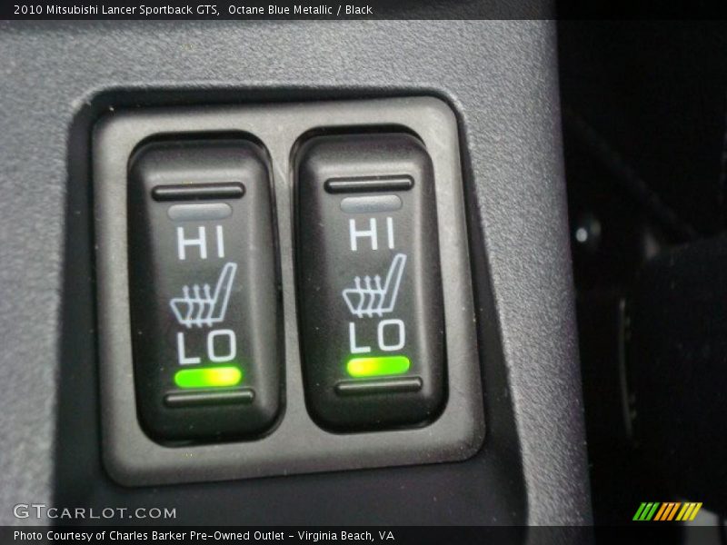 Octane Blue Metallic / Black 2010 Mitsubishi Lancer Sportback GTS