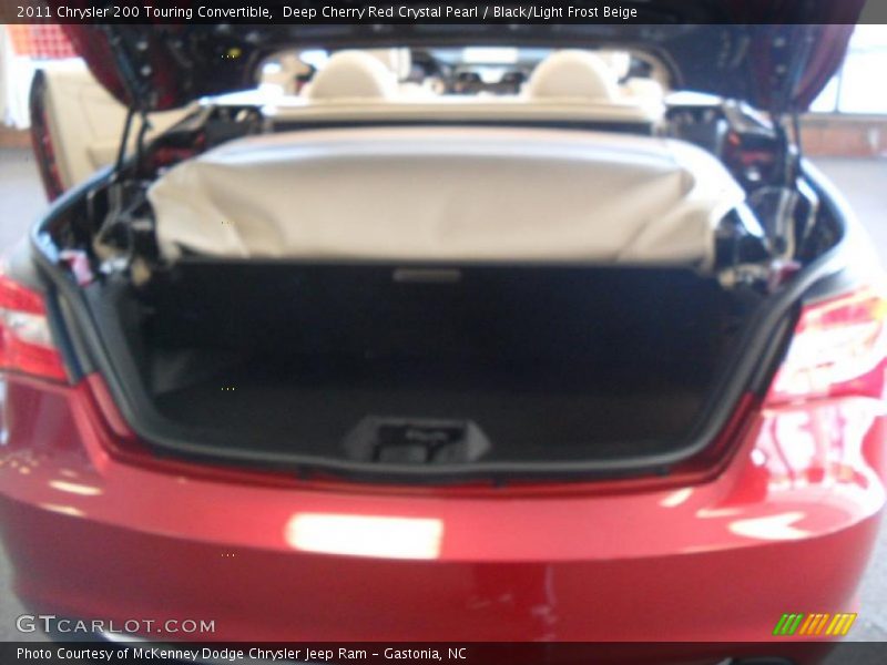 Deep Cherry Red Crystal Pearl / Black/Light Frost Beige 2011 Chrysler 200 Touring Convertible