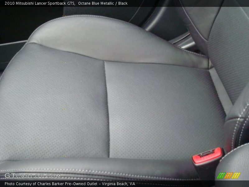 Octane Blue Metallic / Black 2010 Mitsubishi Lancer Sportback GTS