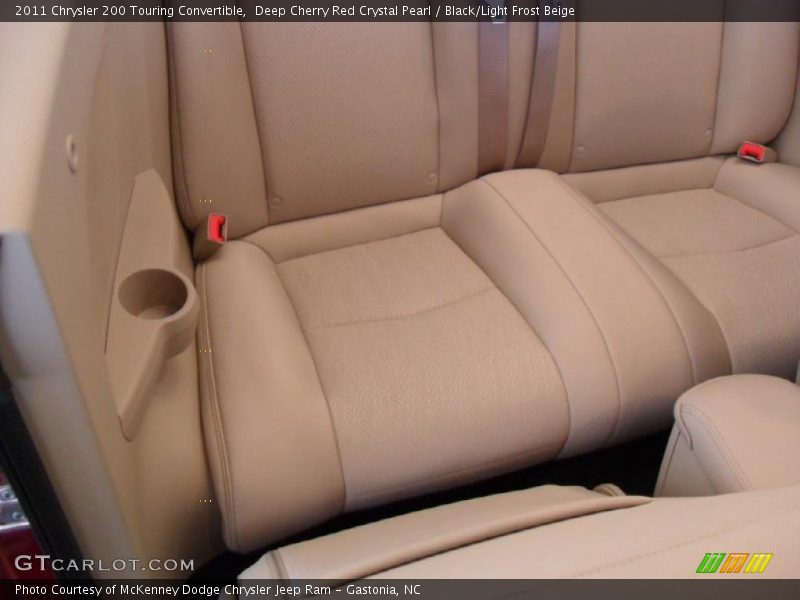 Deep Cherry Red Crystal Pearl / Black/Light Frost Beige 2011 Chrysler 200 Touring Convertible