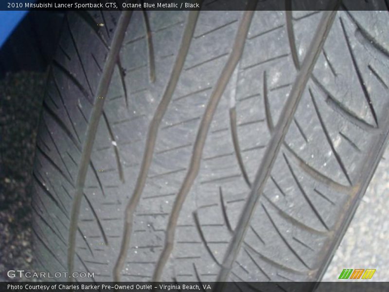 Octane Blue Metallic / Black 2010 Mitsubishi Lancer Sportback GTS