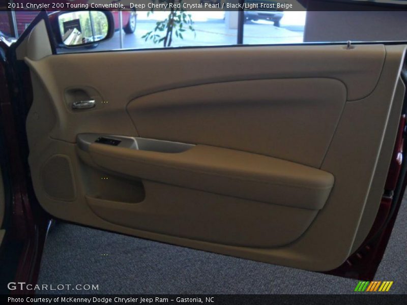 Deep Cherry Red Crystal Pearl / Black/Light Frost Beige 2011 Chrysler 200 Touring Convertible