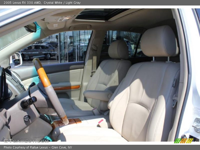 Crystal White / Light Gray 2005 Lexus RX 330 AWD