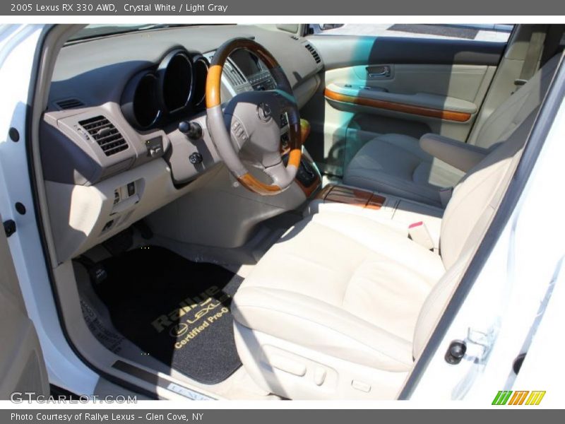 Crystal White / Light Gray 2005 Lexus RX 330 AWD