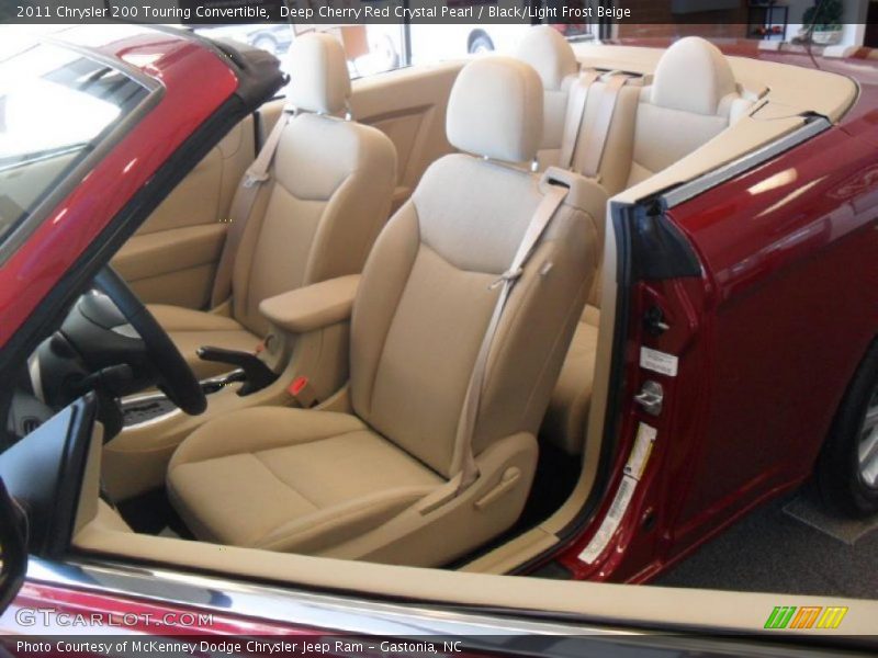  2011 200 Touring Convertible Black/Light Frost Beige Interior