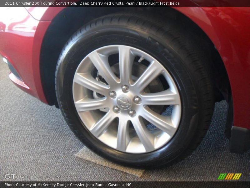 Deep Cherry Red Crystal Pearl / Black/Light Frost Beige 2011 Chrysler 200 Touring Convertible