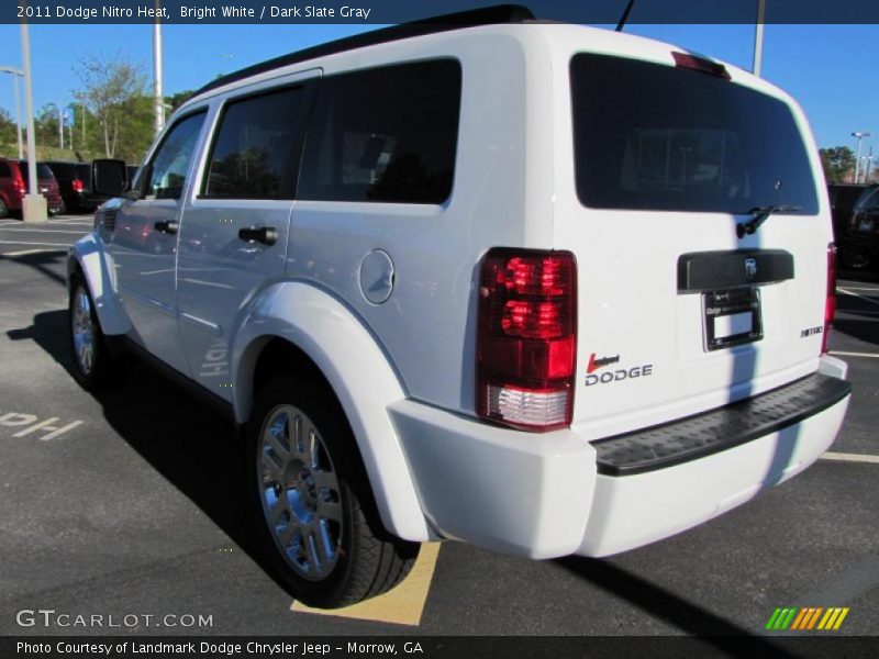 Bright White / Dark Slate Gray 2011 Dodge Nitro Heat