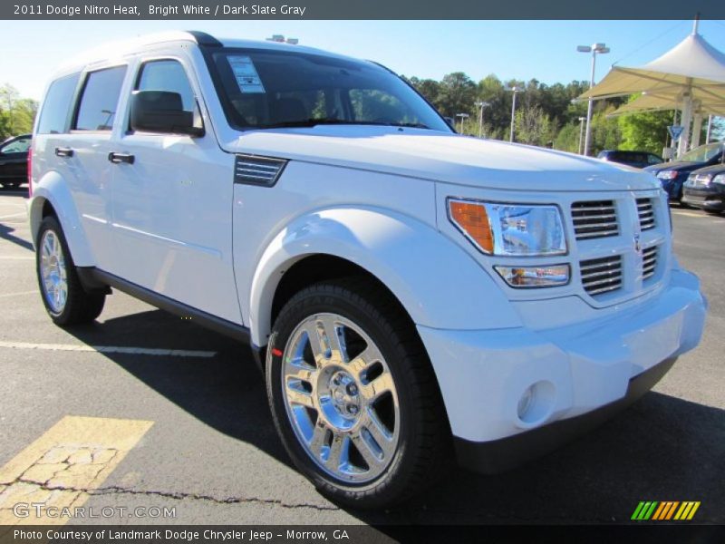 Bright White / Dark Slate Gray 2011 Dodge Nitro Heat