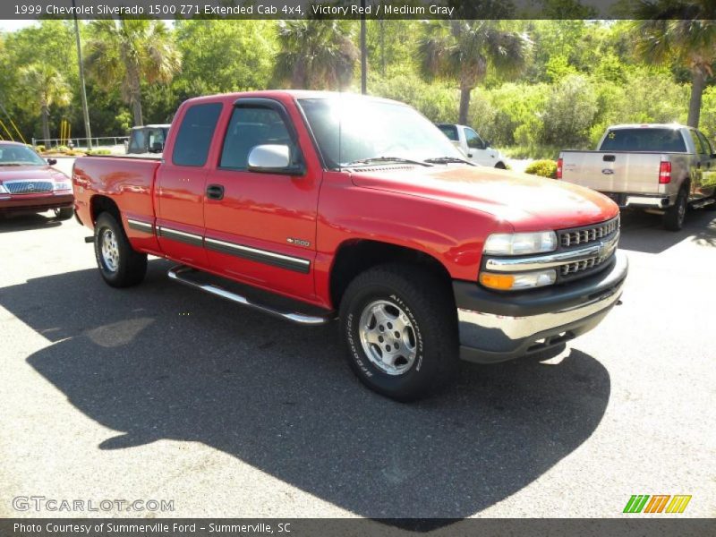Victory Red / Medium Gray 1999 Chevrolet Silverado 1500 Z71 Extended Cab 4x4