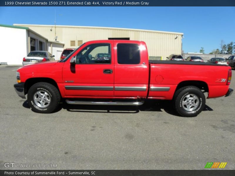 Victory Red / Medium Gray 1999 Chevrolet Silverado 1500 Z71 Extended Cab 4x4