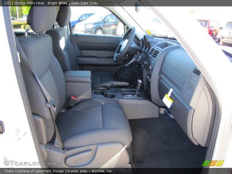 Bright White / Dark Slate Gray 2011 Dodge Nitro Heat
