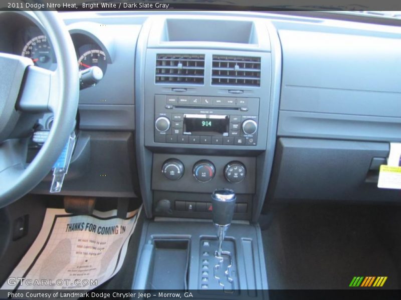 Bright White / Dark Slate Gray 2011 Dodge Nitro Heat