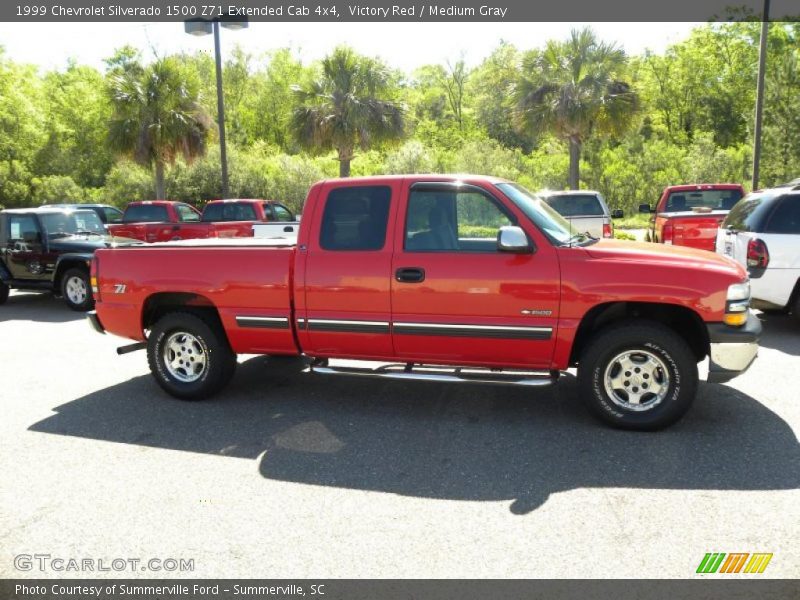 Victory Red / Medium Gray 1999 Chevrolet Silverado 1500 Z71 Extended Cab 4x4
