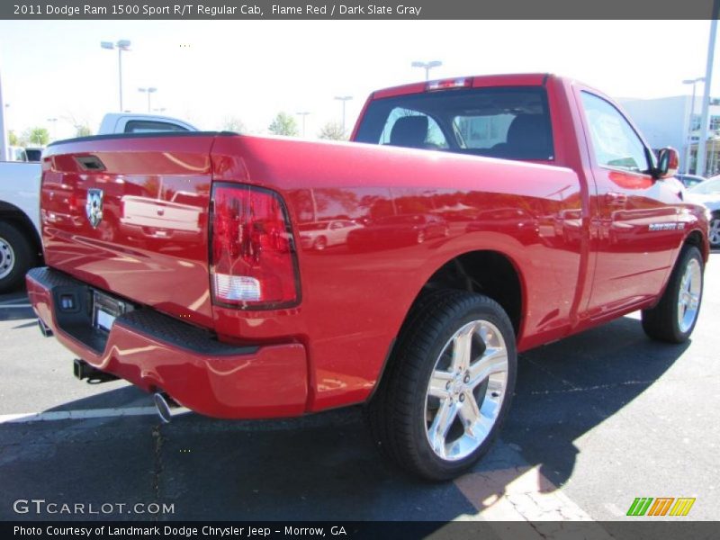 Flame Red / Dark Slate Gray 2011 Dodge Ram 1500 Sport R/T Regular Cab