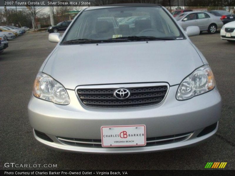 Silver Streak Mica / Stone 2007 Toyota Corolla LE