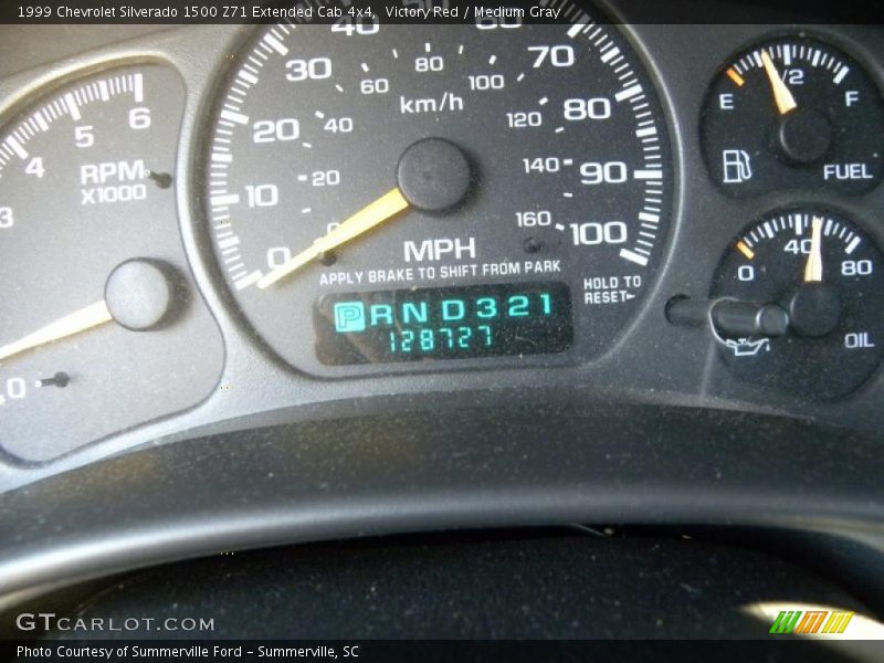Victory Red / Medium Gray 1999 Chevrolet Silverado 1500 Z71 Extended Cab 4x4