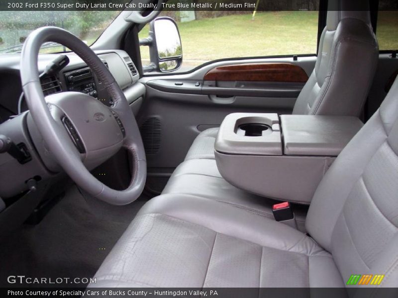  2002 F350 Super Duty Lariat Crew Cab Dually Medium Flint Interior