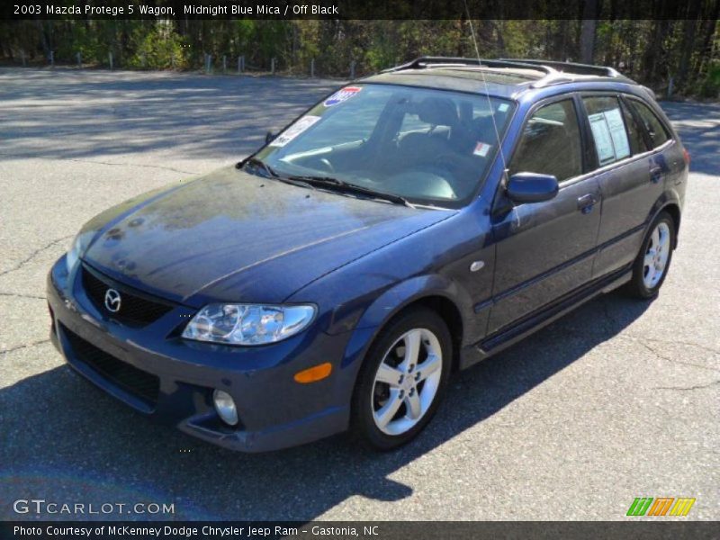 Midnight Blue Mica / Off Black 2003 Mazda Protege 5 Wagon
