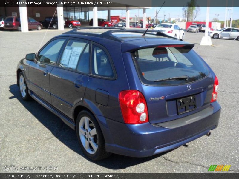 Midnight Blue Mica / Off Black 2003 Mazda Protege 5 Wagon