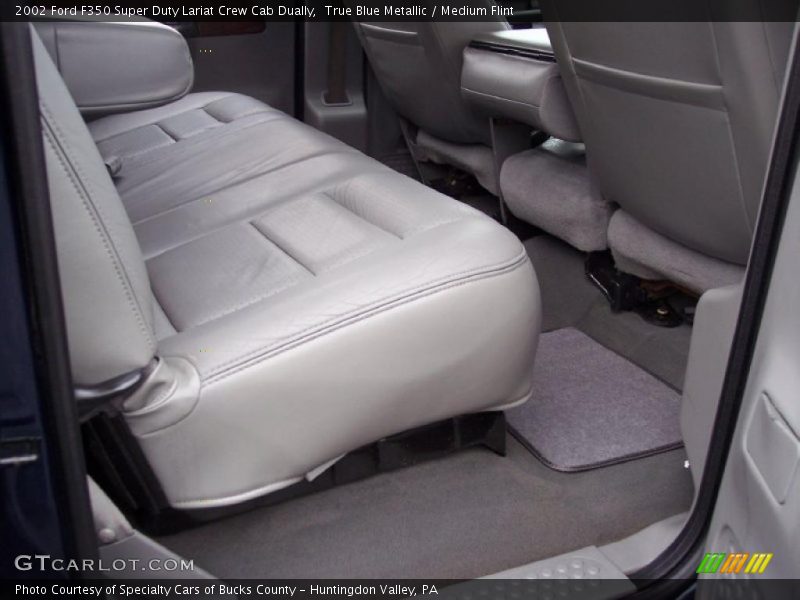 True Blue Metallic / Medium Flint 2002 Ford F350 Super Duty Lariat Crew Cab Dually